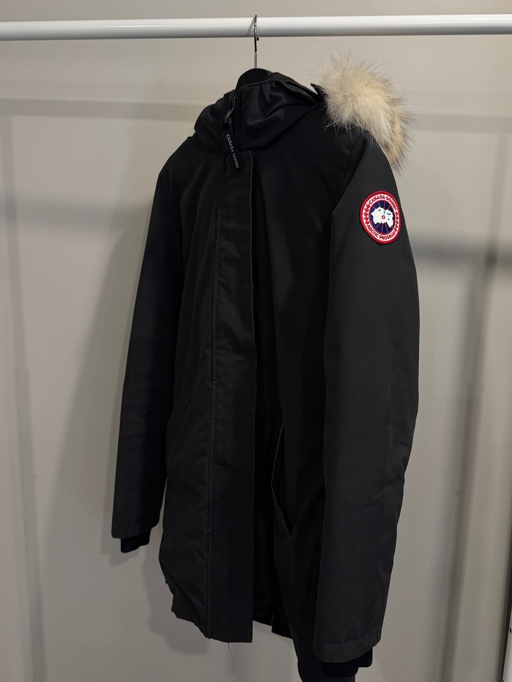 Canada Goose Women’s Black Parka with Fur-Trim Hood
